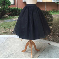 Chiffon Tulle Skirt (Plus Sizes Available) - Thumbnail 1