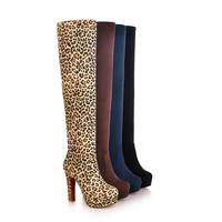 Fashion Elegant Stretch Knee-High Sexy Boots - Thumbnail 1