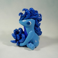 Blue Glitter Maned Dragon - Thumbnail 2