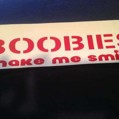 Boobies make me smile