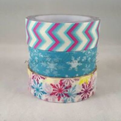 Pretty winter washi rolls