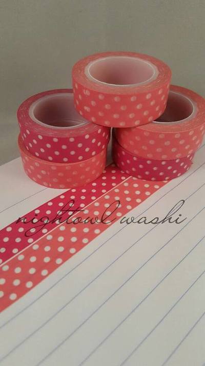 Pink Polka Dot Washi 