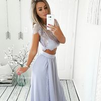 Fashion 2 pieces  lace prom dress,fromal  dresses - Thumbnail 2