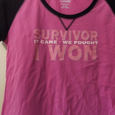 Hanes her way custom made survivor cotton t-shirt women tee - Thumbnail 5