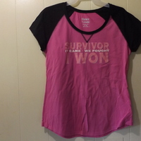 Hanes her way custom made survivor cotton t-shirt women tee - Thumbnail 1