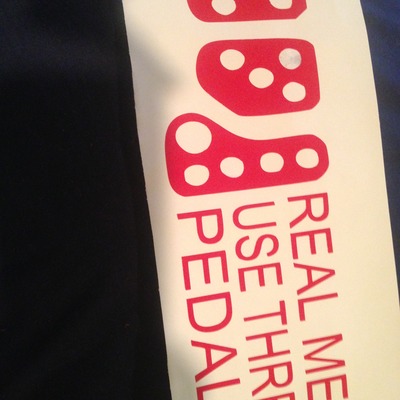 Real men use three pedals