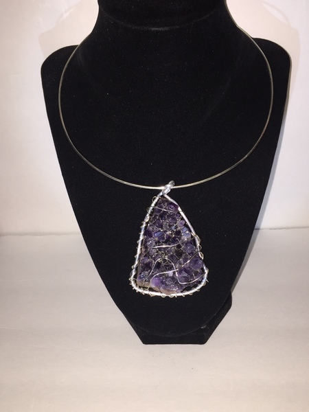 Amethyst Silver Chocker 