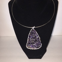 Amethyst Silver Chocker 