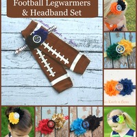 Girls New Orleans Saints Outfit, Baby Girls Football Outfit, Game Day - Thumbnail 2