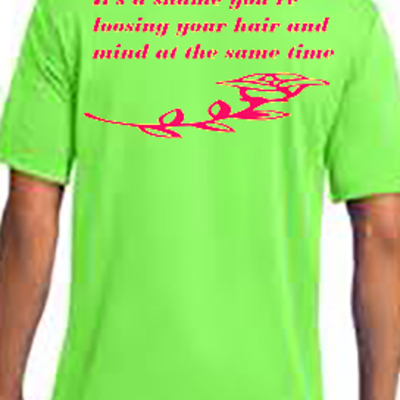 It's a shame you're loosing your hair and mind at the same time cotton t-shirt