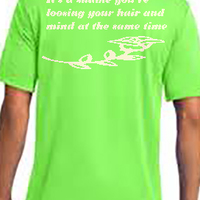 It's a shame you're loosing your hair and mind at the same time cotton t-shirt - Thumbnail 1