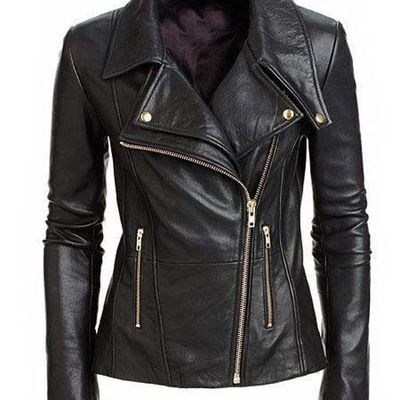 Women black leather jacket, womens leather jacket for womens sew style