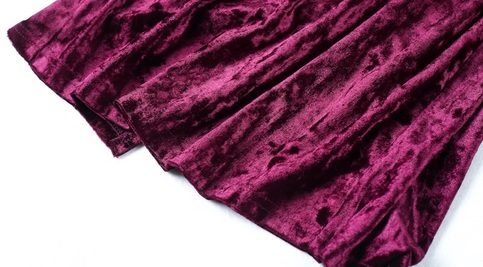 Velvet Split Bodycon Dress
