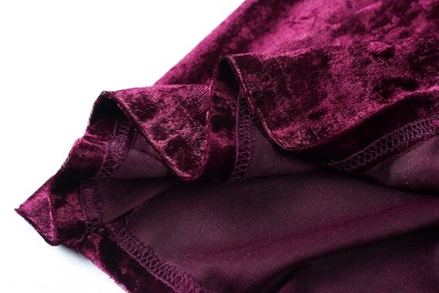 Velvet Split Bodycon Dress