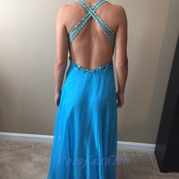 Beading Charming prom dress, sexy prom dress,Charming prom dress, long prom dress,prom dresses, elegant prom dress, prom dress Z43 - Thumbnail 1
