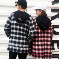 Free Shipping-CHECKER ZIP UP JACKET - Thumbnail 1