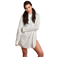 Audrey Hepburn-the Breakfast at Tiffany’s Holly Golightly Tuxedo Sleep Shirt - Thumbnail 1