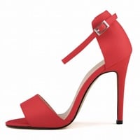 Hot Style Sexy Peep-Toe Matte Sandals - Thumbnail 1