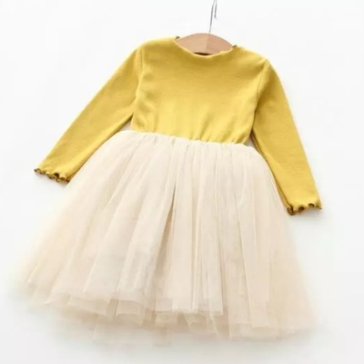 Everywhere princess dress in mustard yellow