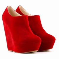 Cool Suede Pure Color Club Ankle Boots - Thumbnail 1