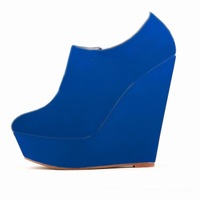 Sexy High-Heeled Wedge Nightclub High Boots - Thumbnail 2