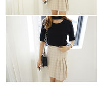 Half-pleated Schoolgirl Skirt - Thumbnail 4