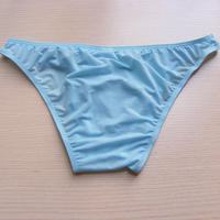 Men's fashion sexy underwear gauze transparent low rise briefs underpants panties #B318 - Thumbnail 3