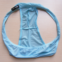 Men's fashion sexy underwear gauze transparent low rise briefs underpants panties #B318 - Thumbnail 4