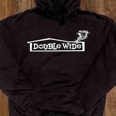 Double wide logo hoodie
