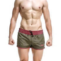 Green Men's fashion low rise sports gym running athletics quick dry causal shorts #1024