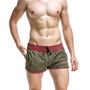 Green Men's fashion low rise sports gym running athletics quick dry causal shorts #1024-1