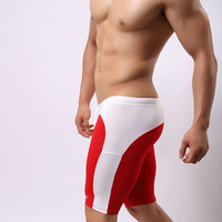 Men's fashion low rise quick dry running gym sports athletics skinny shorts #B2223 - Thumbnail 2