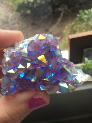 Angel Aura Amethyst Cluster 