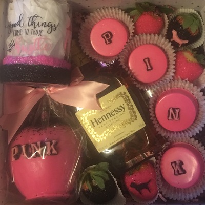 Vs pink hennessy dessert box (ie, oc & la counties only)