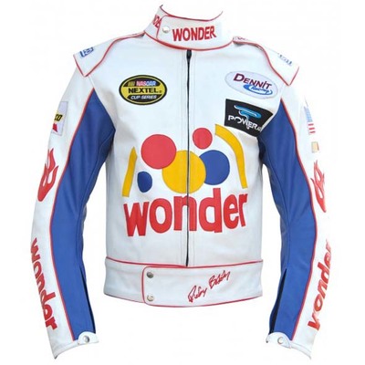 Talladega nights ricky bobby wonder racing leather jacket - Thumbnail 3