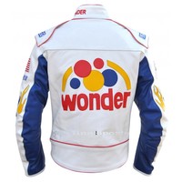 TALLADEGA NIGHTS RICKY BOBBY WONDER RACING LEATHER JACKET - Thumbnail 2