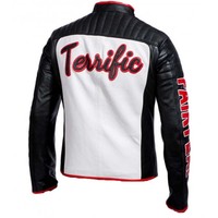 MISTER TERRIFIC BLACK LEATHER JACKET FOR MEN'S - Thumbnail 1