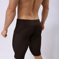 Men's fashion bottoms breathable quick dry running gym sports athletics skinny shorts #B2240 - Thumbnail 2