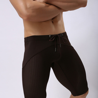Men's fashion bottoms breathable quick dry running gym sports athletics skinny shorts #B2240 - Thumbnail 3