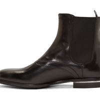 Handmade Men Monk Strap Black Ankle High Boots Shoes - Thumbnail 2