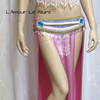 Pink and Blue Sylveon Gypsy Belly Dancer Rave Bra Cosplay Halloween Costume - Thumbnail 3