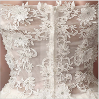 White high low lace prom dress,evening dresses - Thumbnail 3