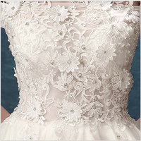 White high low lace prom dress,evening dresses - Thumbnail 4