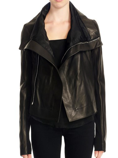 Rickey Clean Leather Biker Jacket For Women's Long Sleeves