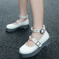 Retro round heart straps shoes - Thumbnail 2
