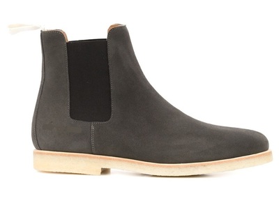 Handmade Black Chelsea Suede Leather Boots, Men Ankle Boots Shoes