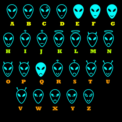 Alien head outdoor vinyl decal pick your alien face permanent vinyl