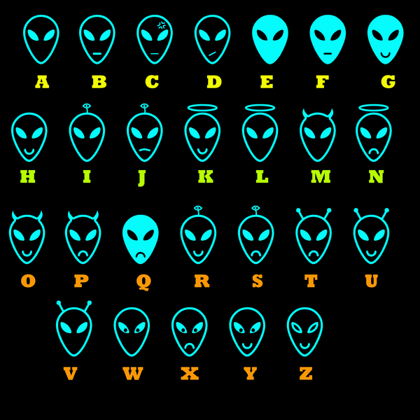 alien head outdoor vinyl decal pick your alien face Permanent vinyl