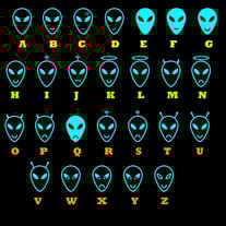 alien head outdoor vinyl decal pick your alien face Permanent vinyl