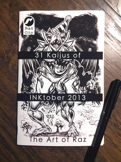 INKtober 2013 31 Days of Kaijus